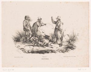 Rastende Jäger von Carel Christiaan Antony Last
