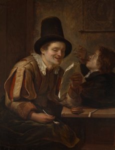 Zwei Männer in einer Taverne von Carel De Moor