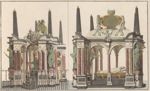 Prunkgrab von Wilhelm von Oranien in Delft, ca. 1790 von Carel Frederik Bendorp (I) (possibly)