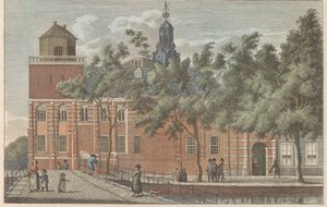 Akademiegebäude in Leiden, ca. 1790
