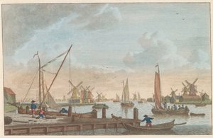 Die Zaan bei Wormerveer, ca. 1790 von Carel Frederik Bendorp (I)