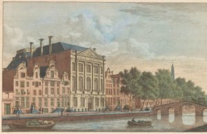 Gebäude von Felix Meritis in Amsterdam, ca. 1790 von Carel Frederik Bendorp (I)