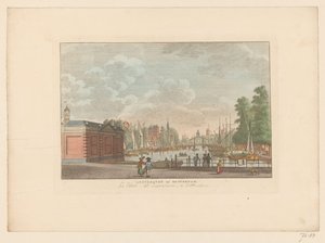 Ansicht des Leuvehafens in Rotterdam von Carel Frederik Bendorp (I)
