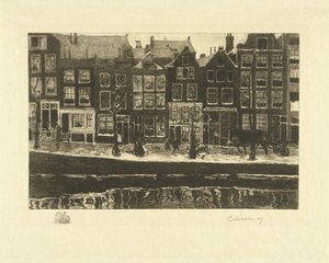 Lauriergracht von Carel Lodewijk Dake (signed by artist)