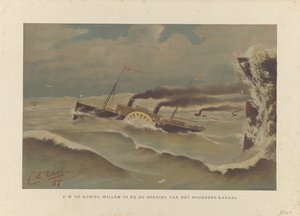 Schiff Willem III bei der Eröffnung des Nordseekanals, 1876