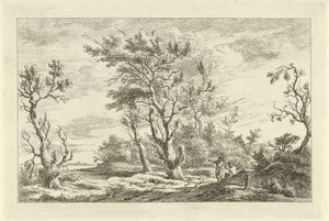 Reisende in einer Landschaft (Landschaften A-F)