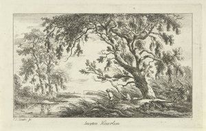 Fischer in einer Flusslandschaft von Carel Lodewijk Hansen