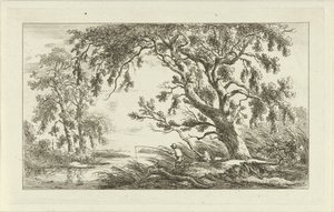 Fischer in einer Flusslandschaft (Landschaften a-f)