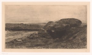Dolmen von Rondossec an der Küste bei Plouharnel von Carel Nicolaas Storm van 