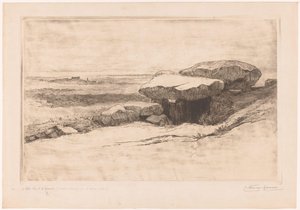 Dolmen von Rondossec an der Küste bei Plouharnel von Carel Nicolaas Storm van 