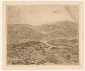 Dünenlandschaft mit Sonnenstrahlen von Carel Nicolaas Storm van 