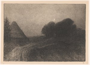 Nächtliche Landschaft bei Kleve von Carel Nicolaas Storm van 
