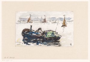 Ansicht der Maas bei Rotterdam von Carel Nicolaas Storm van 