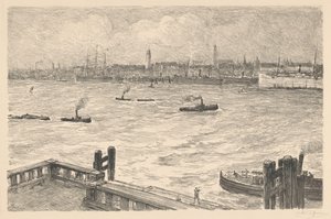 Hafen in Hamburg von Carel Nicolaas Storm van 