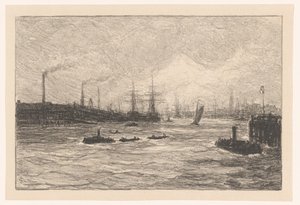 Hafen von Hamburg von Carel Nicolaas Storm van 