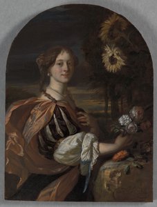 Catharina van Heemskerck mit Sonnenblumen