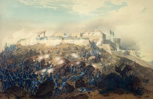 Die Erstürmung des Chapultepec-Schlosses durch amerikanische Truppen, 14. September