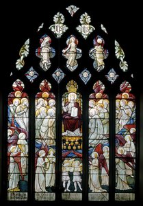 Latchford, Christchurch, Shrigley & Hunt, Carl Almquist, Christus in Herrlichkeit, angebetet von Engeln