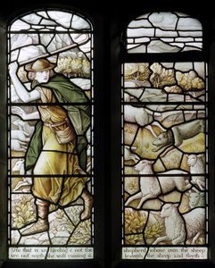 Over Wyresdale, Christ Church, Shrigley & Hunt, Carl Almquist, Die Hirtenkirche, Hirten, Schafe von Carl Almquist