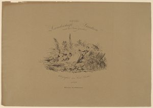 Sechs Landschaftsstudien nach der Natur von Carl August Lebschee
