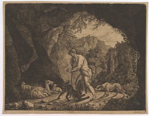 Der Hirte findet Romulus in der Nähe der Ziege von Carl Baron von Vittinghoff