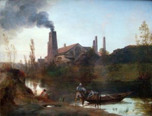 Walzwerk Neustadt-Eberswalde oder Das Walzwerk bei Eberswalde von Carl Blechen
