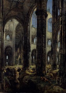 Gotische Kirchenruinen, 1826