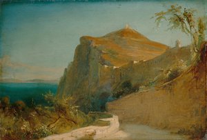 Felsen des Tiberius, Capri von Carl Blechen