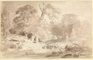 Landschaft in der Mark Brandenburg von Carl Blechen