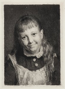 Das lachende Mädchen. Porträt von Ida Alma Bloch von Carl Bloch