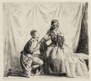Der junge Mann und der Tod von Carl Bloch