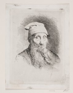 Ein alter Mann mit Mütze. Brustbild von Carl Bloch
