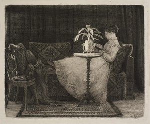 Lesende Dame von Carl Bloch
