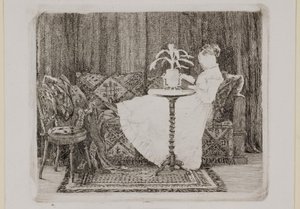 Lesende Dame von Carl Bloch