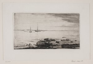 Strandpartie bei Hellebæk von Carl Bloch