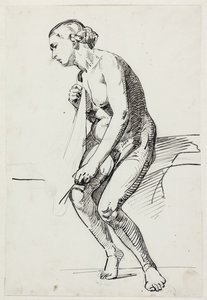 Studien für das Museumsbild "Jairi Tochter" von Carl Bloch