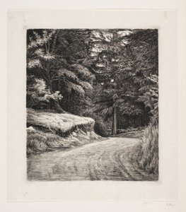 Der Weg im Tannenwald von Carl Bloch