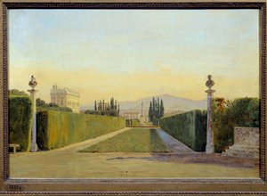 Die Gärten der Villa Albani von Carl Christian Constantin Hansen