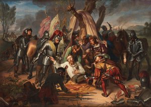 Moritz, Kurfürst von Sachsen in der Schlacht bei Sievershausen, 1553, 1837 von Carl Christian Vogel von Vogelstein