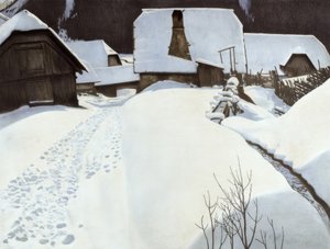 Bauernhaus im Winter