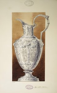 Entwurf eines Krugs. Serie Die Mitgift der Großfürstin Maria Pawlowna von Carl Edvard Bolin company