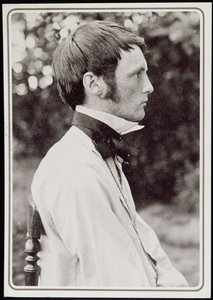 Porträt von Heinrich Vogeler, 1898 (schwarz-weiß Foto)