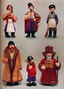 Russische Nationaltypen, um 1935 von Carl Fabergé