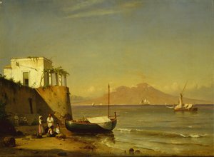 Vesuv von Capri aus gesehen