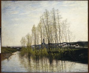 Flusslandschaft, Champagne von Carl Fredrik Hill
