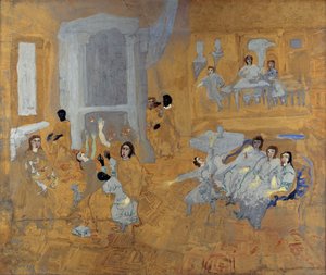 Ohne Titel (Orientalisches Interieur) von Carl Fredrik Hill