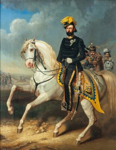 Karl XV., König von Schweden und Norwegen, ca. 1860 von Carl Fredrik Kioerboe