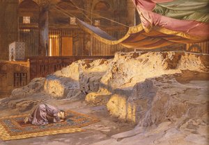 Innerhalb der Kuppel des Felsendoms, 1864 von Carl Friedrich Heinrich Werner