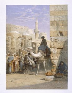 Straßenleben in Kairo von Carl Friedrich Heinrich Werner