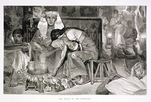 Der Tod des Erstgeborenen, 19. Jahrhundert von Carl Friedrich Heinrich Werner